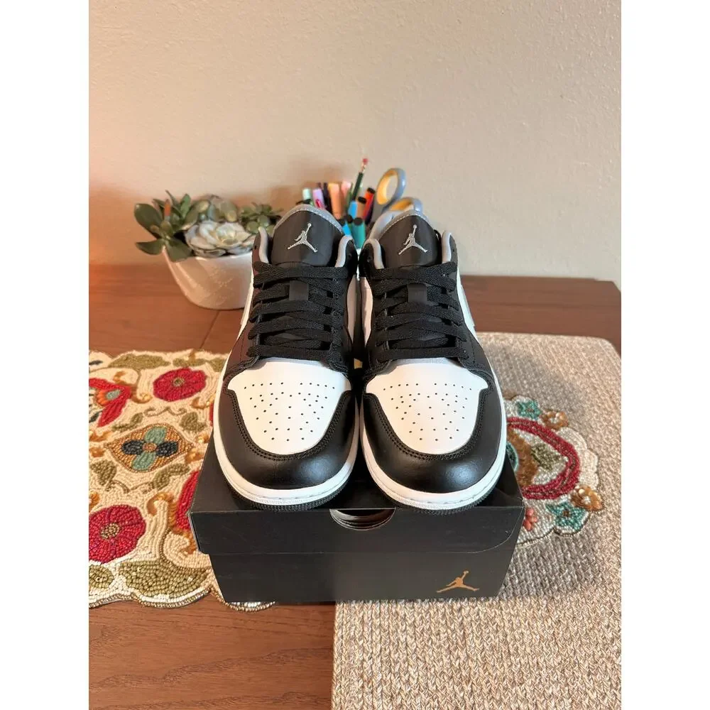 Jordan 1 Low Black White Particle Grey All Star Shadow Wolf Iron Toe 553558 040